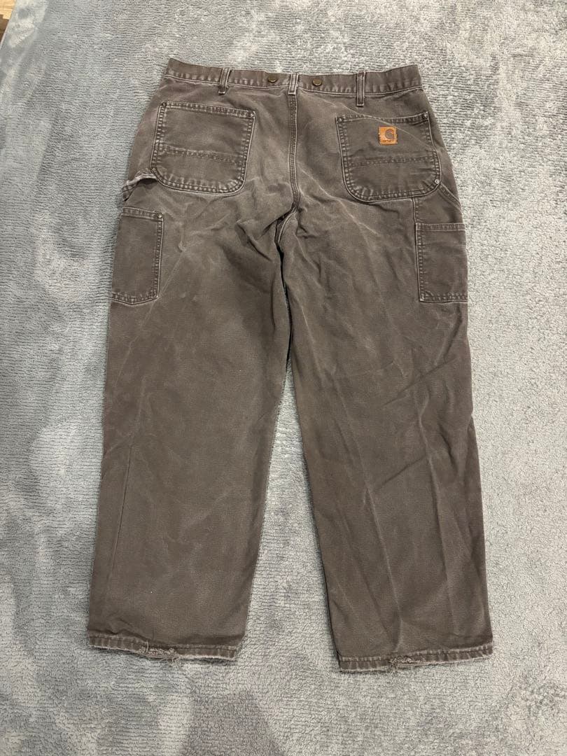 90's carhartt ダブルニー　ダークブラウン　38×30