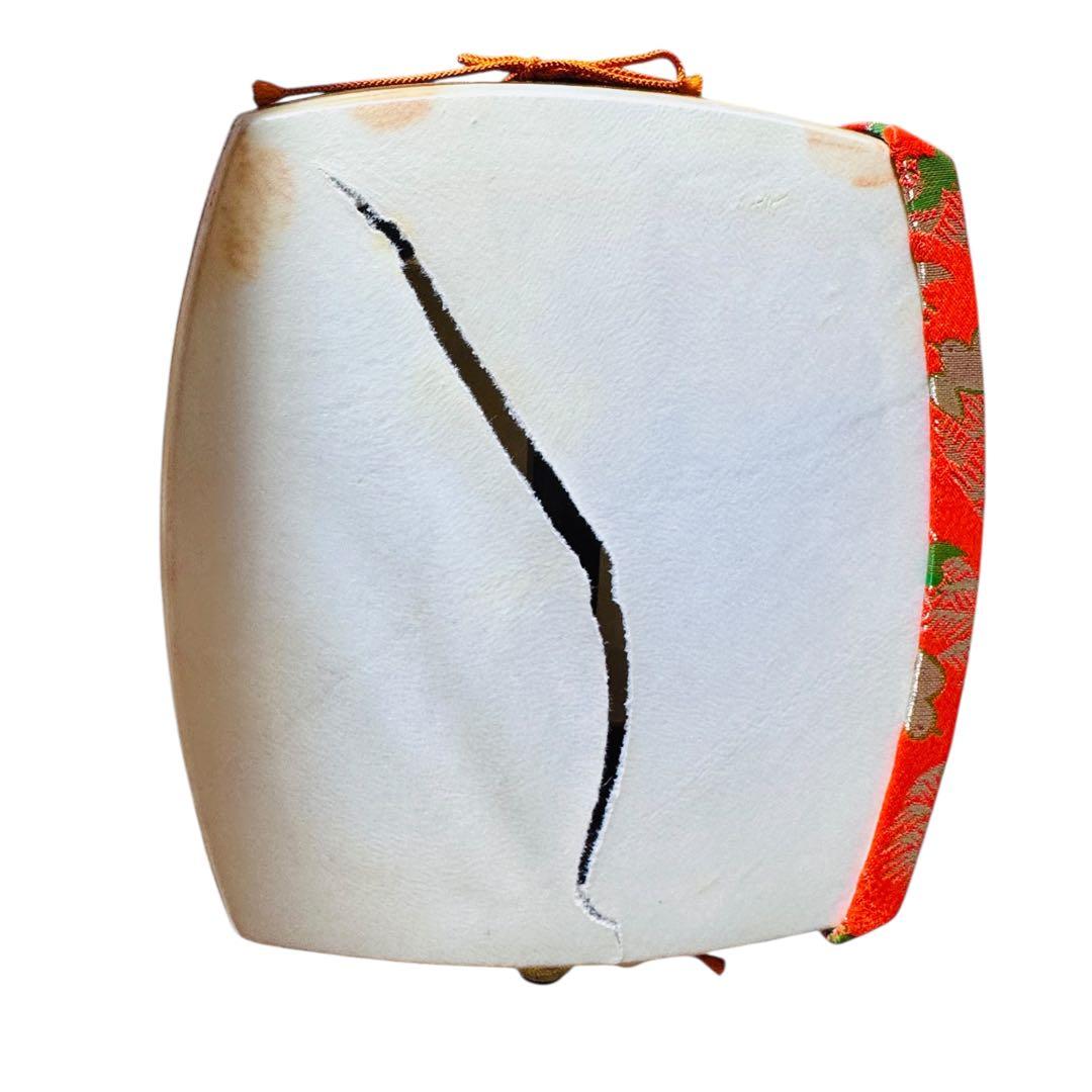 三味線 中棹 正寸　民謡　地唄　皮破れあり　ハードケース付き