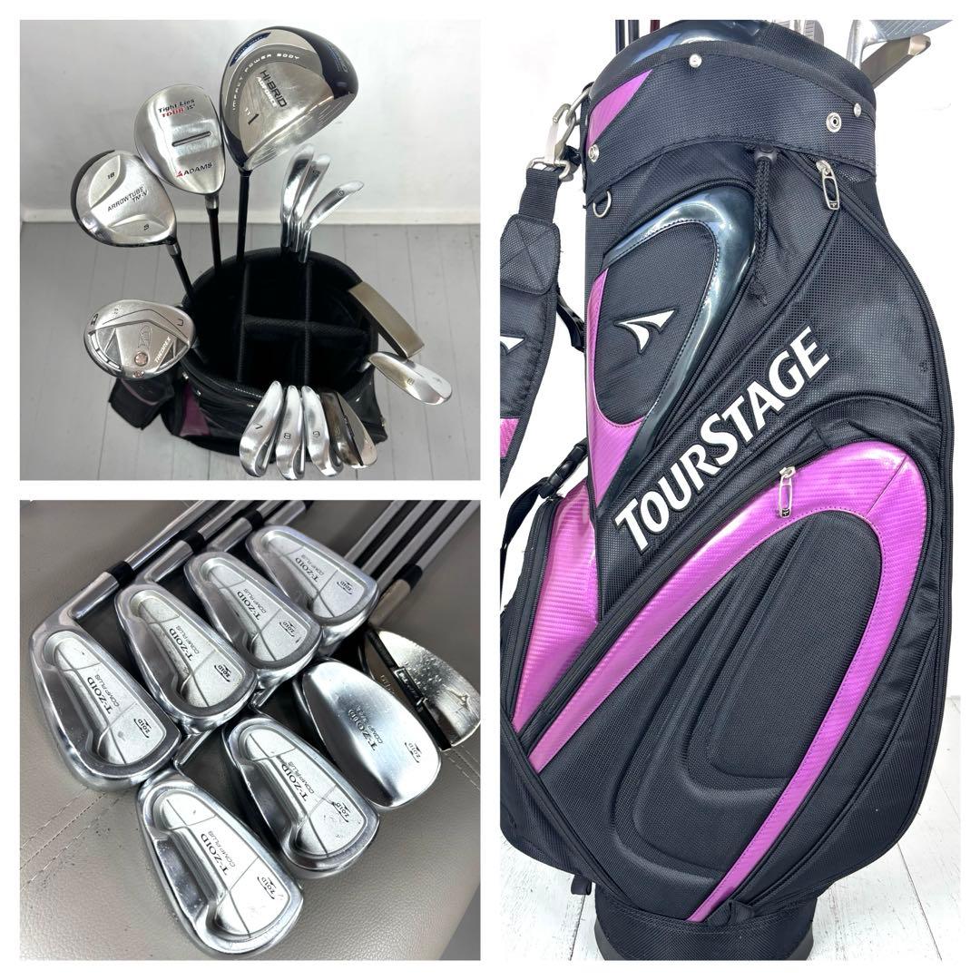 本格派 メンズゴルフクラブ 13本 フルセット ゴルフセット お試しセット