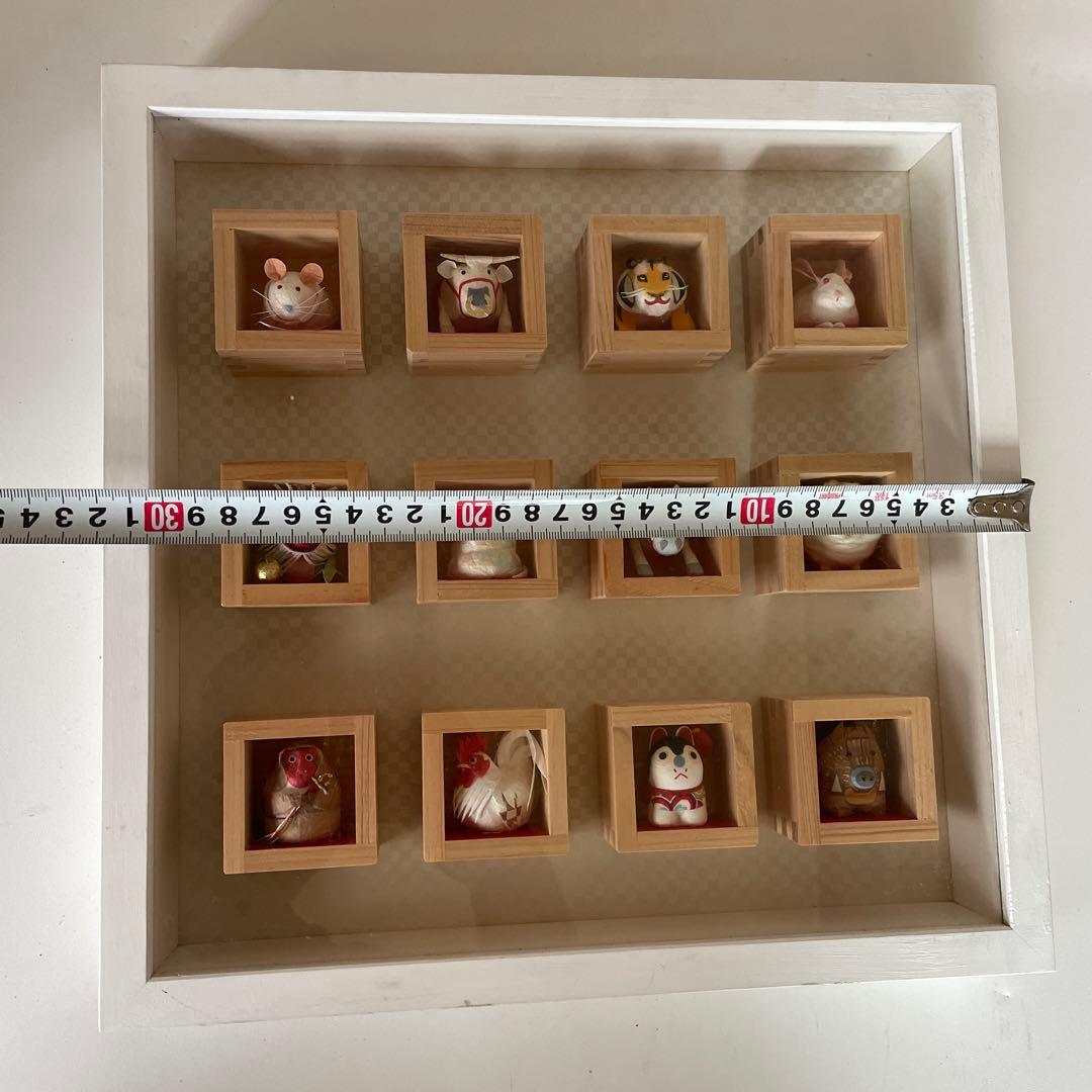 と*き様 動物モチーフの立体オブジェ 12個セット　干支勢揃い