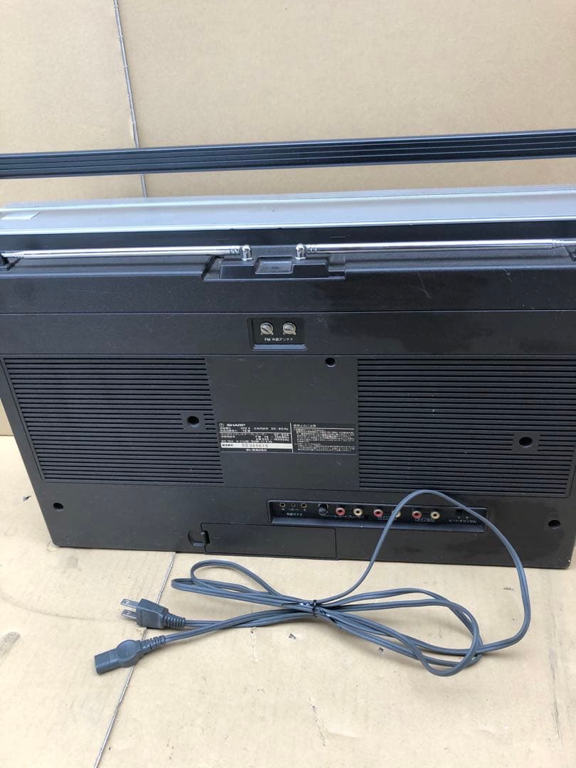 SHARP ザ・サーチャーW GF-808 ラジカセ　 年代物(I1)