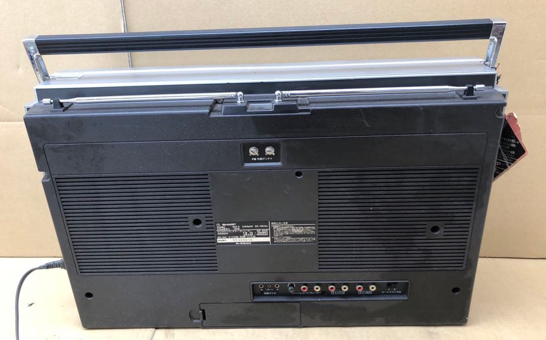 SHARP ザ・サーチャーW GF-808 ラジカセ　 年代物(I1)
