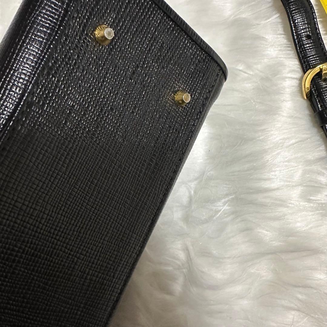 courregesクレージュ2wayハンドバッグショルダーバッグ黒金ロゴ レザー