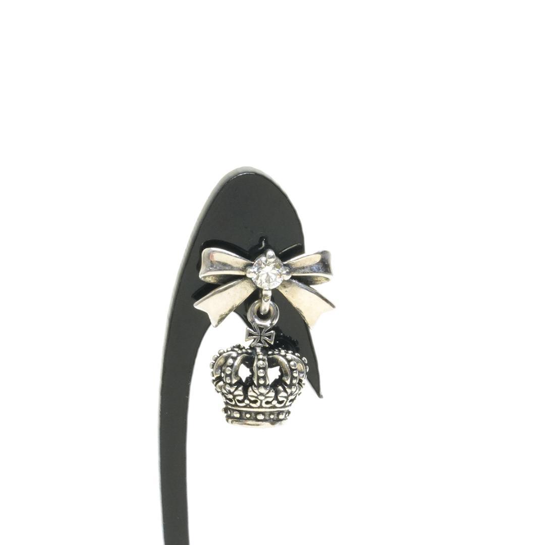 ジャスティンデイビス クラウン リボン ピアス SEJ351