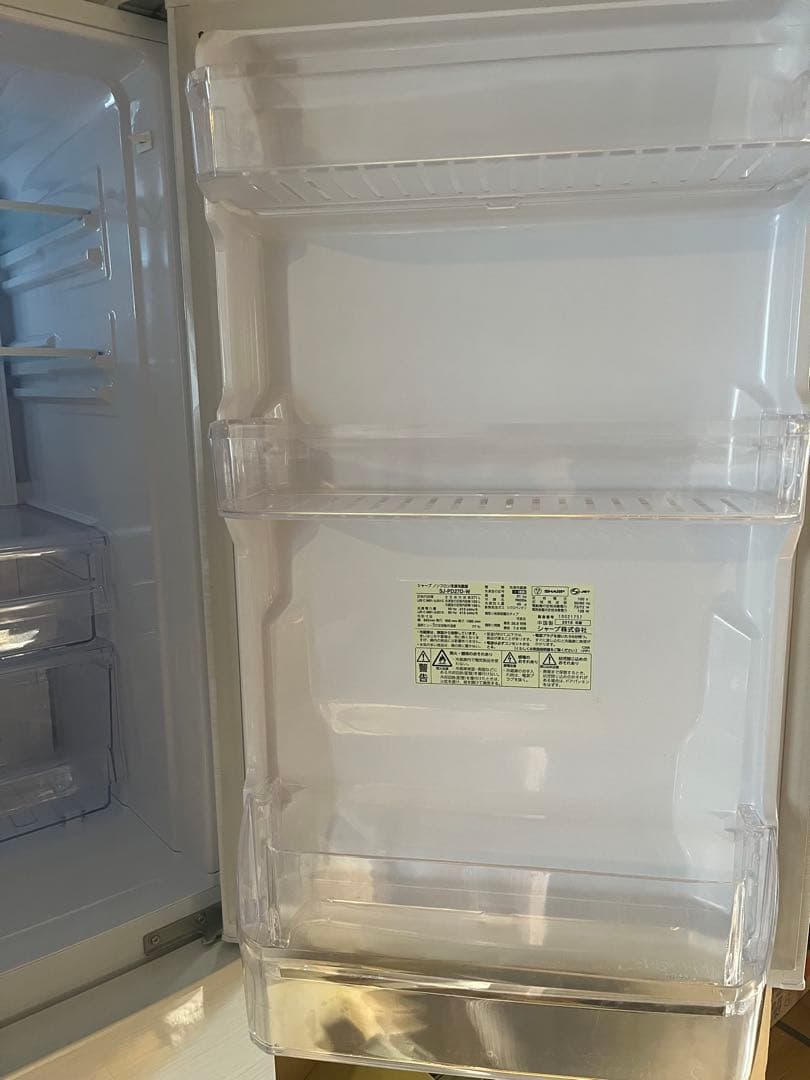 シャープ プラズマクラスター冷蔵庫 271L 2018年製 ホワイト