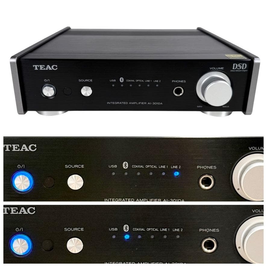 TEAC修理/基板交換済 TEAC ステレオプリメインアンプ AI-301DA