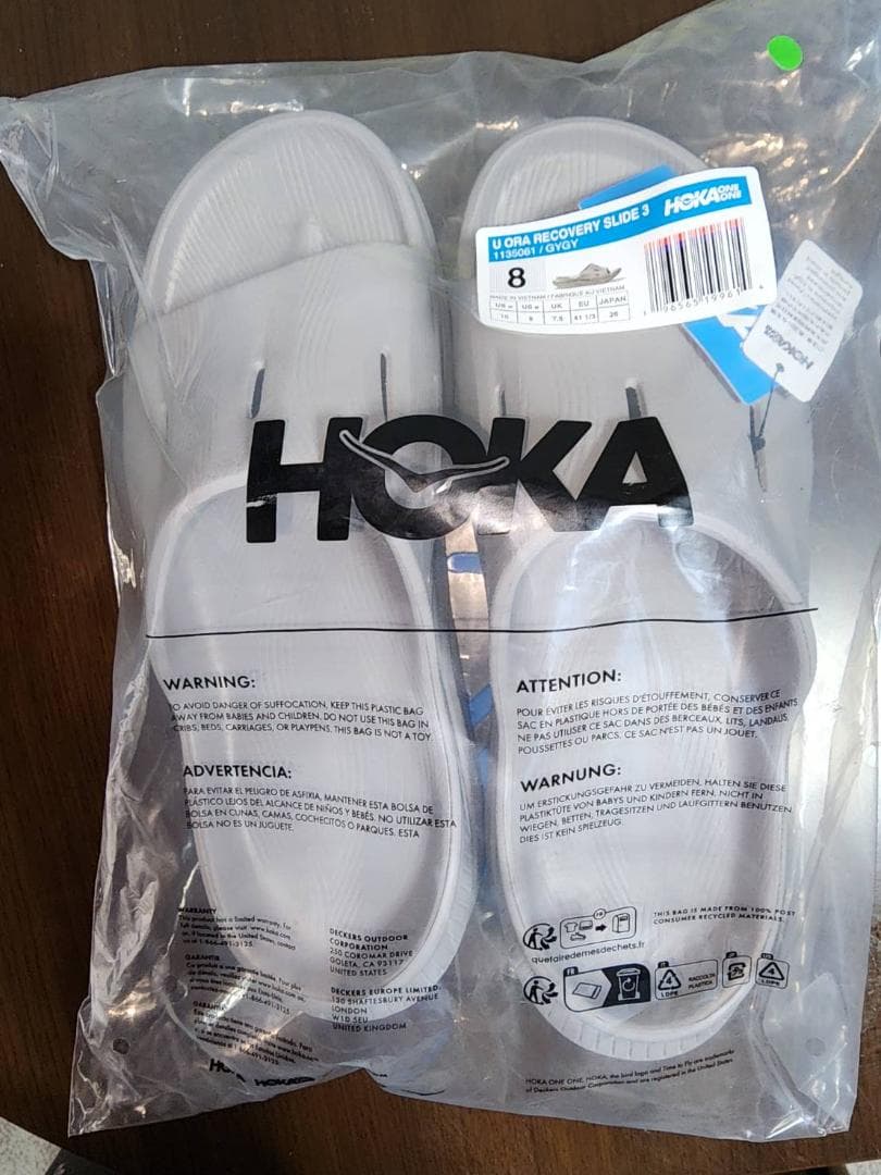 HOKA ONEONE（ホカオネオネ）リカバリーサンダル未使用品26㎝