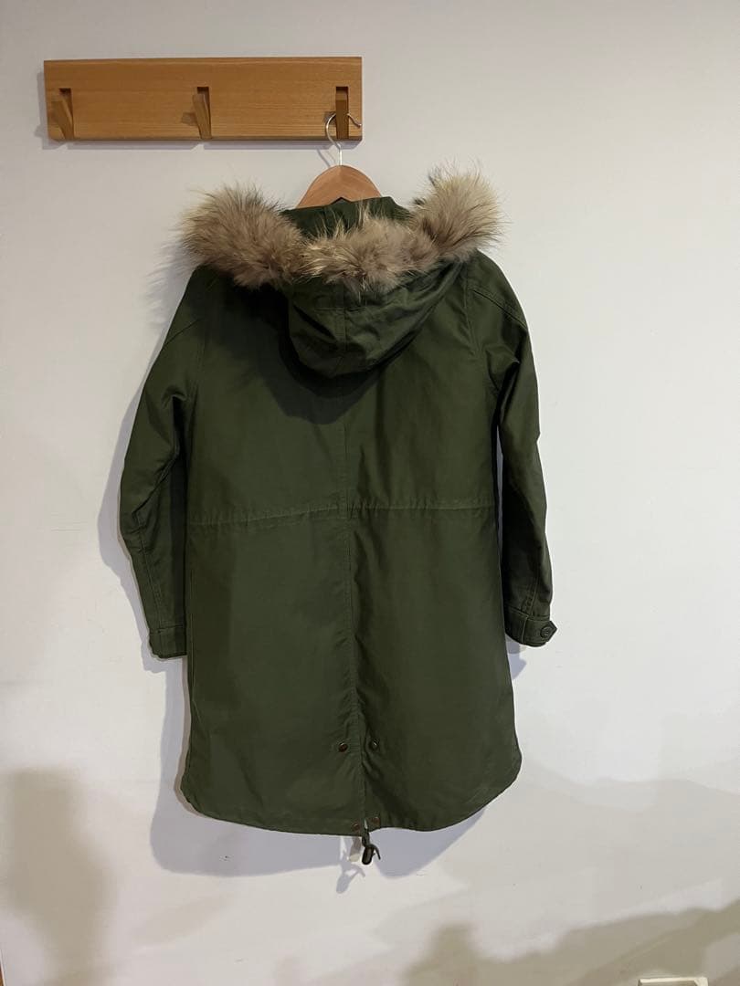 FRED PERRY フレッドペリーライナー付き モッズコート フード ファーM