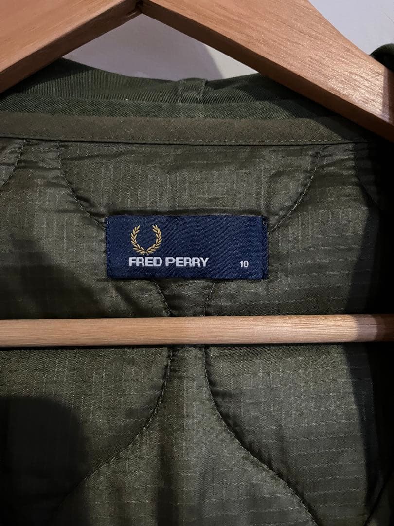 FRED PERRY フレッドペリーライナー付き モッズコート フード ファーM