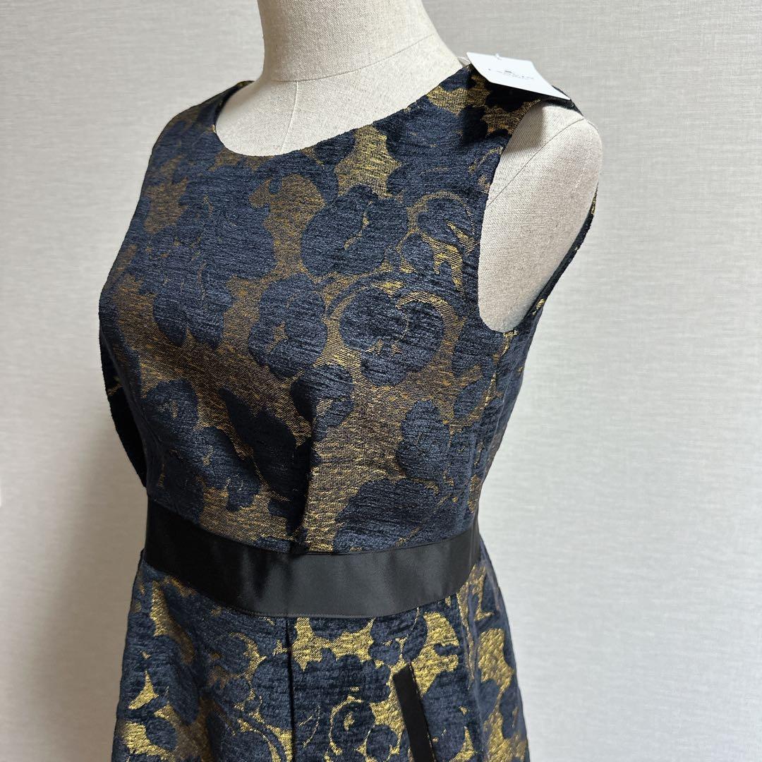 新品タグ付き♡ランバンオンブルー フラワージャガードワンピース 38