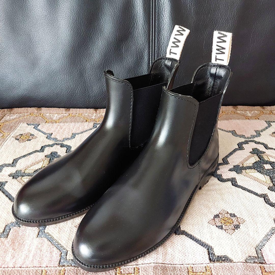 トラディショナルウェザーウェア　 レインブーツ　長靴　黒　23.5