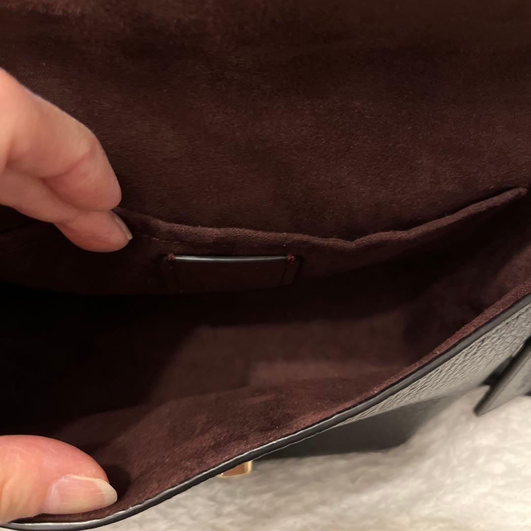 【正規品】COACH ショルダーバッグ ターンロック レザー