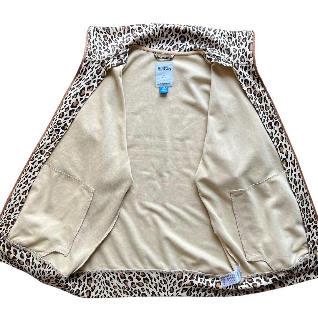 【初期/美品】アディダス× ジェレミー・スコット L トラックジャケット 豹柄
