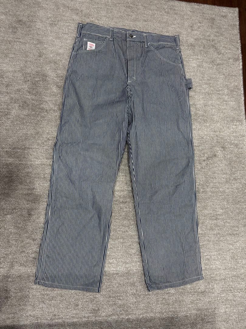 L.C.KINGキング　ストライプ ヒッコリーワークパンツ
