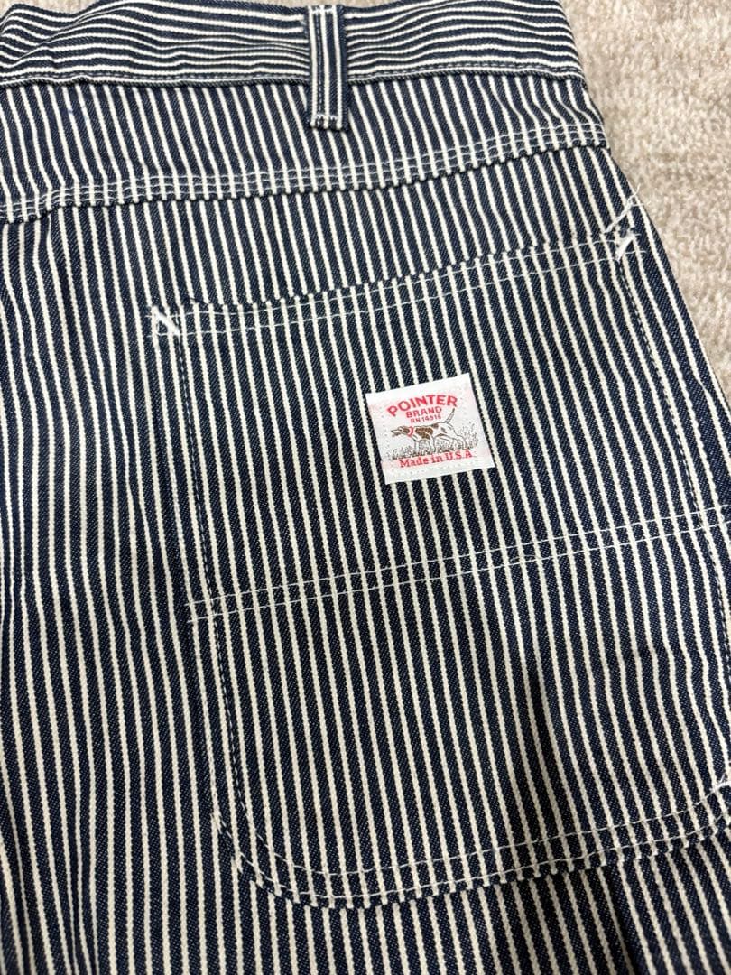 L.C.KINGキング　ストライプ ヒッコリーワークパンツ