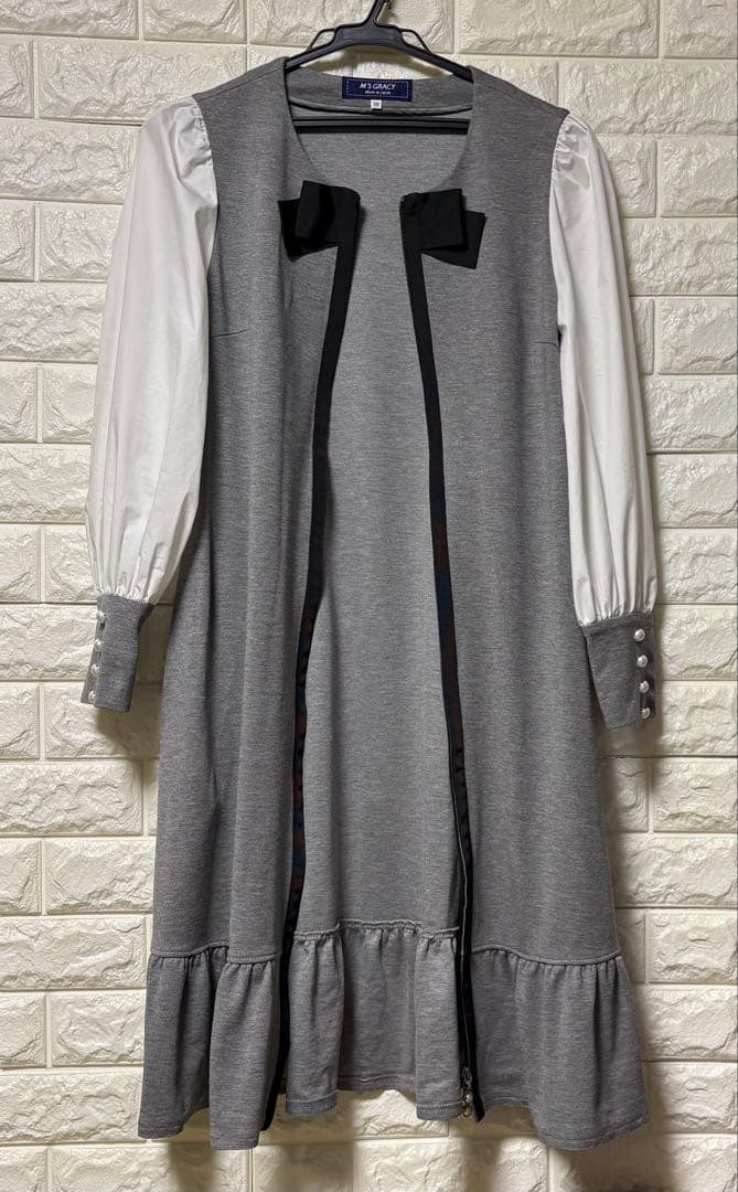 エムズグレーシー♡チャームジップ付き　ワンピース　38