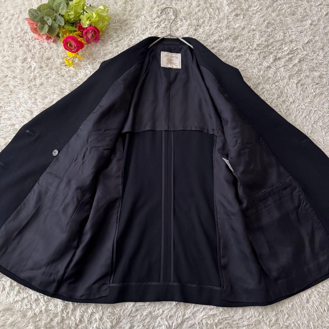 美品 バーバリー セットアップ スカートスーツ ウール ダブル フォーマル