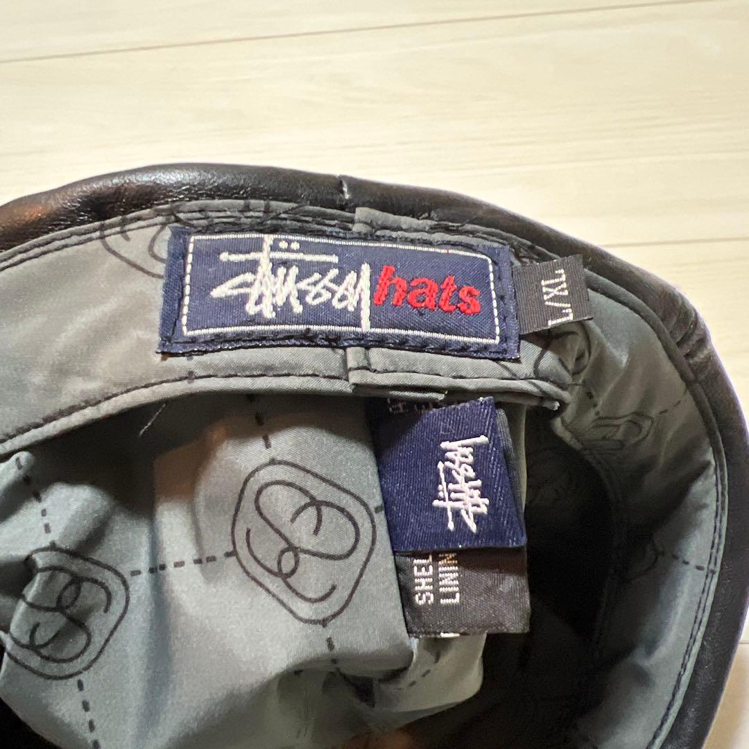 stussy old 90s HATS レザーハンチング