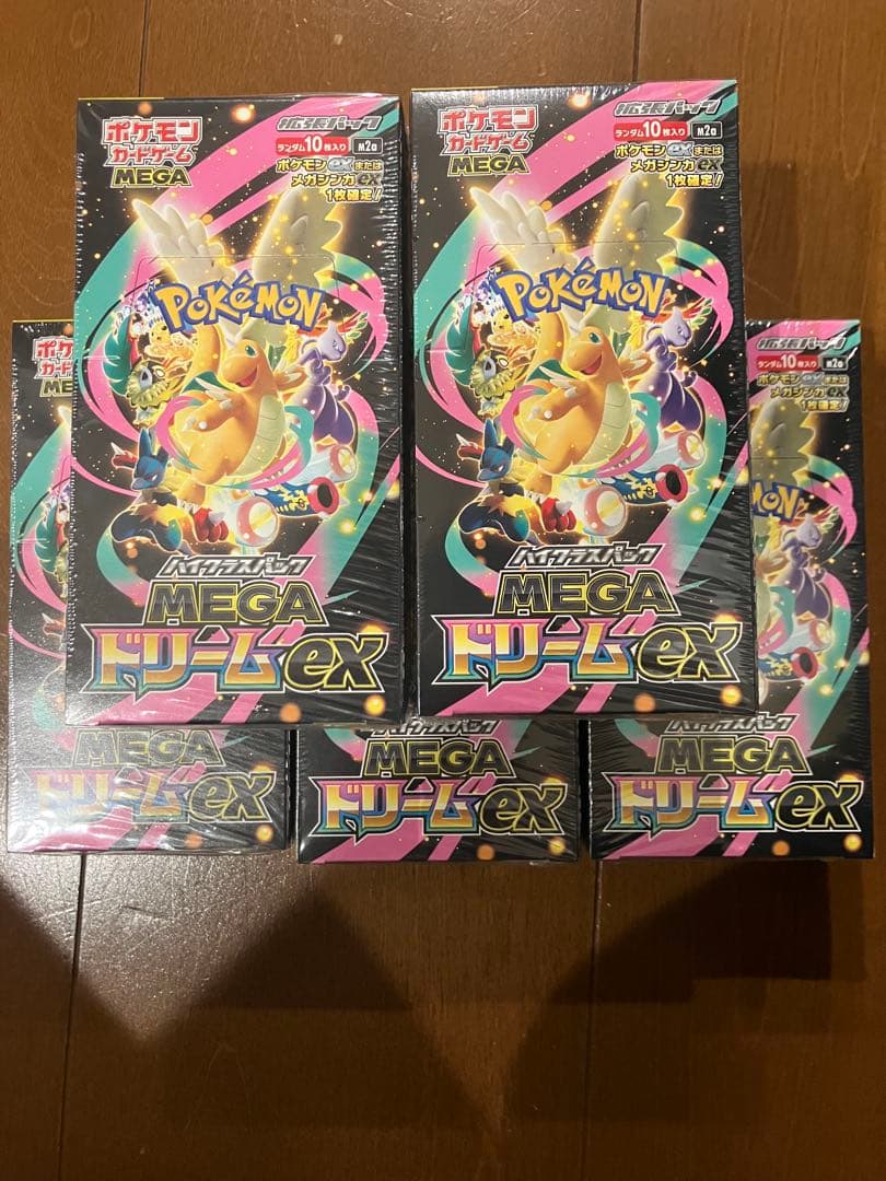 ポケモンカードゲーム MEGAドリームEX シュリンク付き　5box