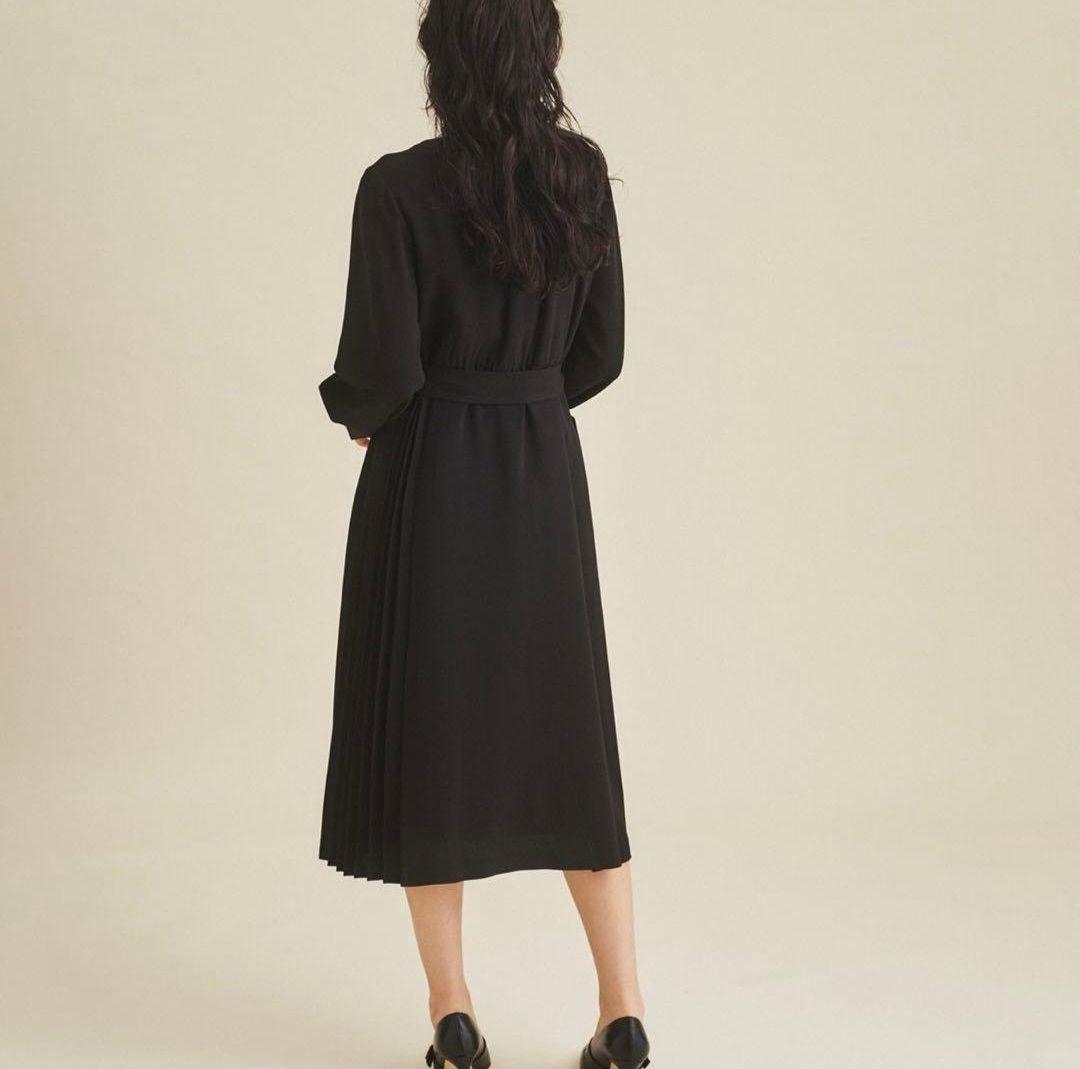 グレースコンチネンタル ウールタッチダブルワンピース