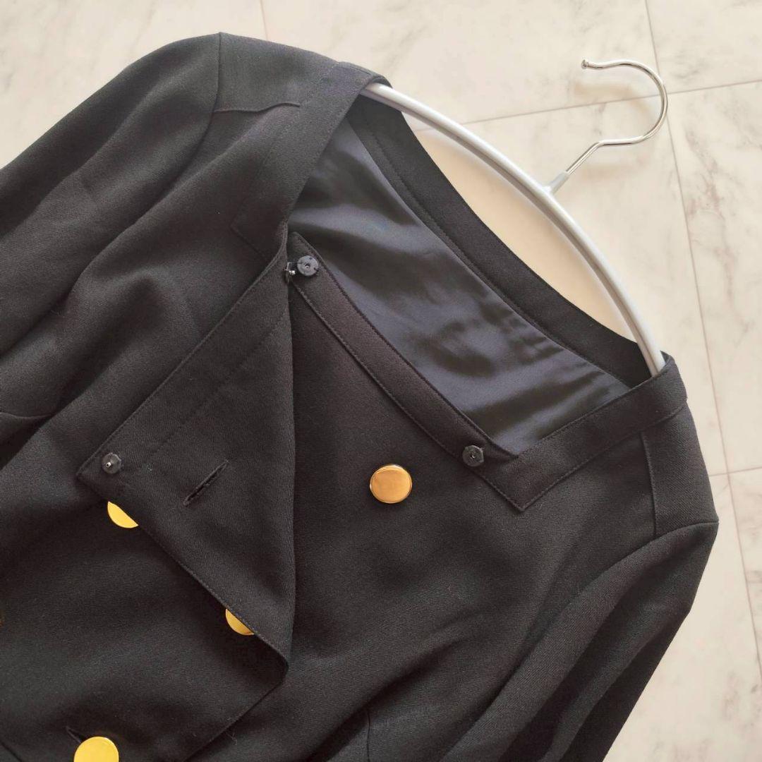 グレースコンチネンタル ウールタッチダブルワンピース