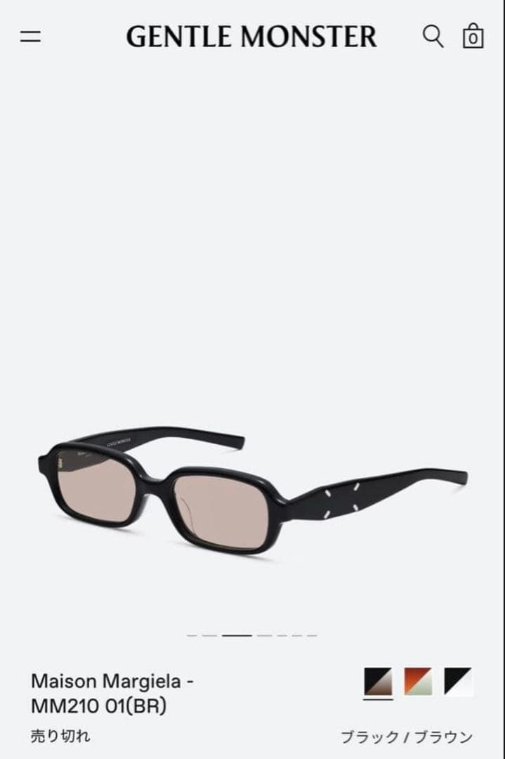 小物 GENTLE MONSTER Maison Margiela MM210