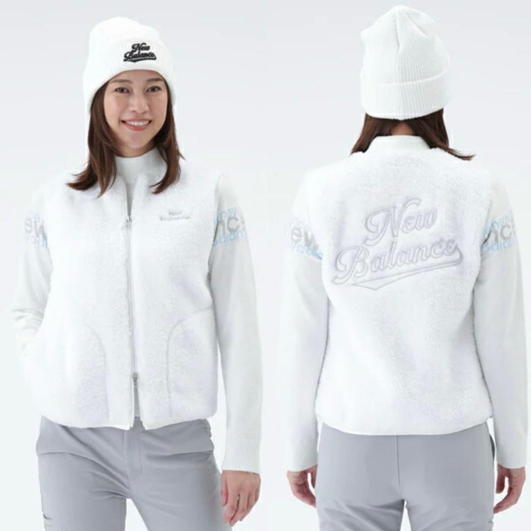ニューバランス　ゴルフ　ホワイト　ボア　ベスト
