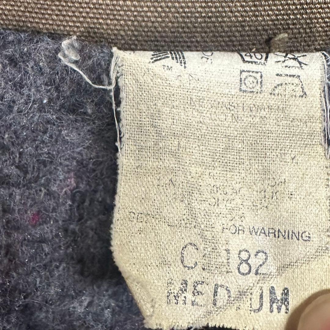 USA製 90s Carhartt チョアコート フェードブラウン バイカー