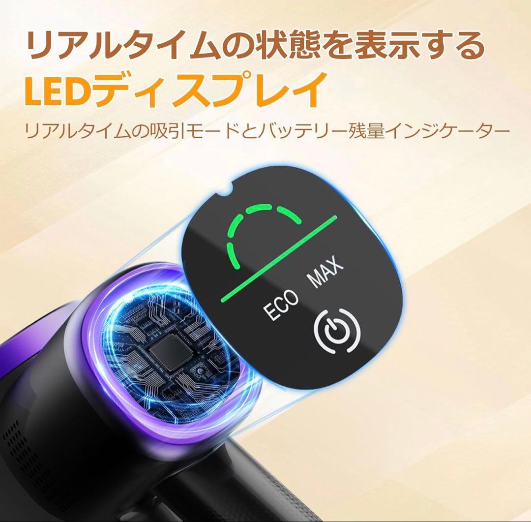 送料込み新品コードレス掃除機 LED緑ライトスティッククリーナー サイクロン式