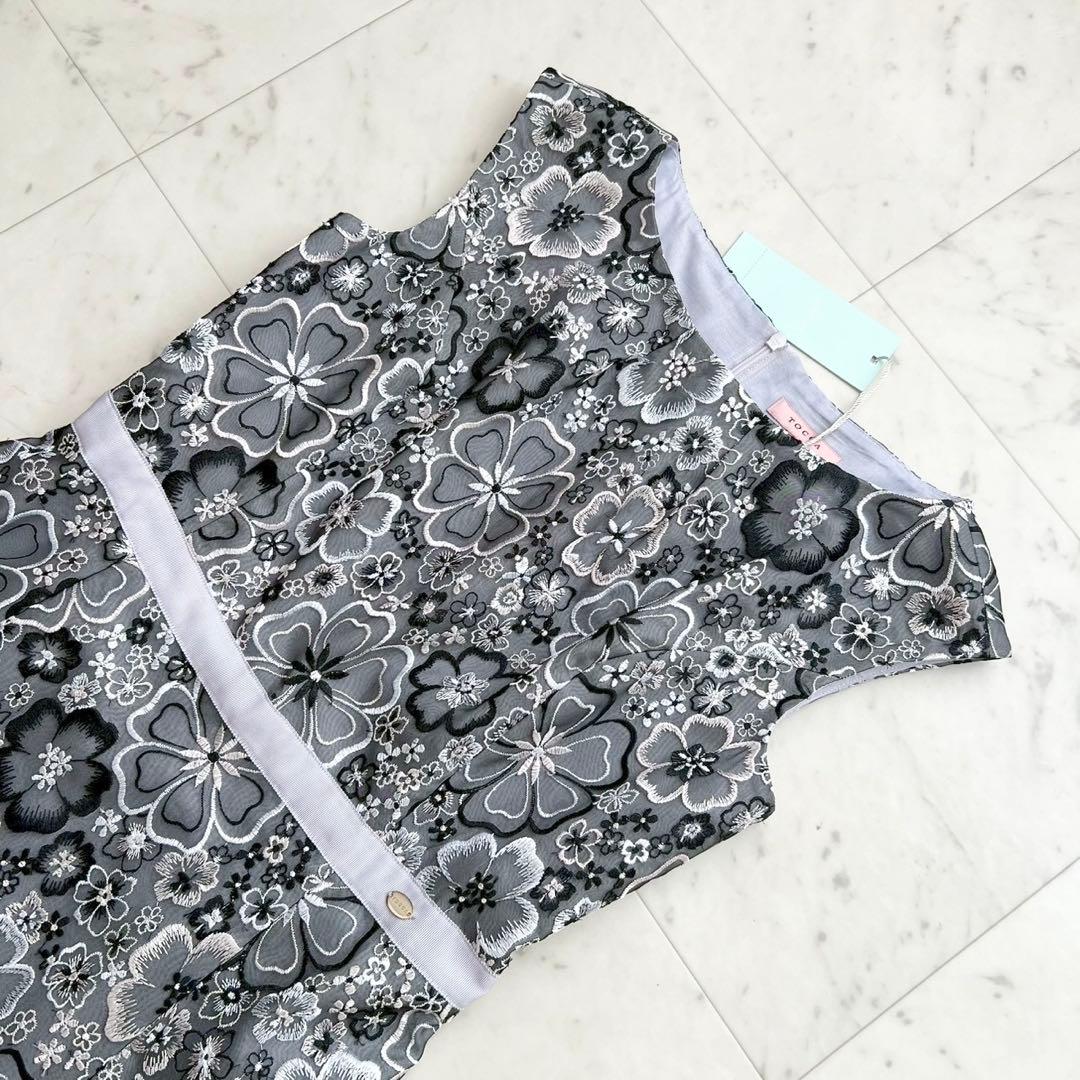 タグ付 TOCCA 洗える PRIMULA プリムラ ドレス フラワー刺繍