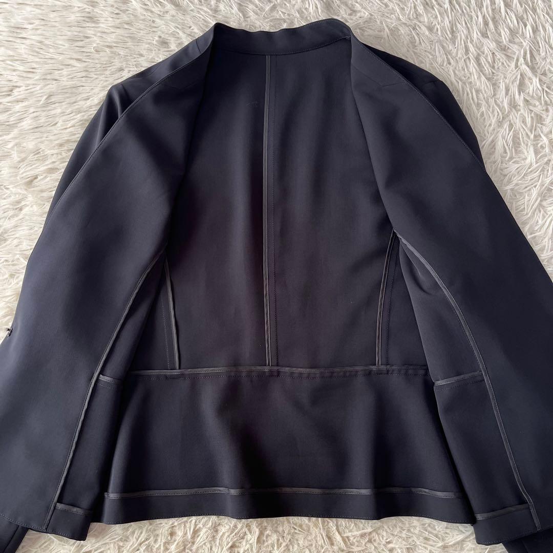 【美品】23区　ノーカラー　セットアップスーツ　希少サイズ