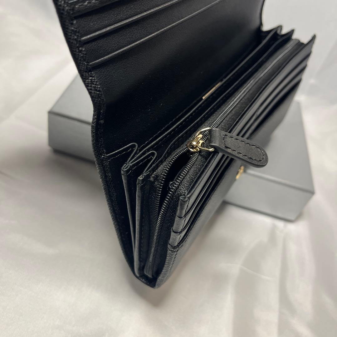 新品 Vivienne Westwood ブラック ゴールドオーブ 長財布