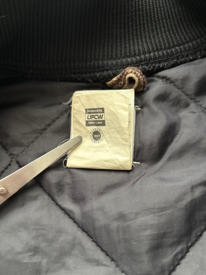 USA製　カーハート　ダックベスト　V02CHT フェード　腰ゴム　Lサイズ