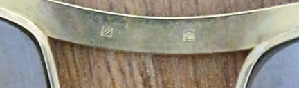 【レア】ESSEL ASCOT 19 サングラス ゴールドカラーフレーム 金色