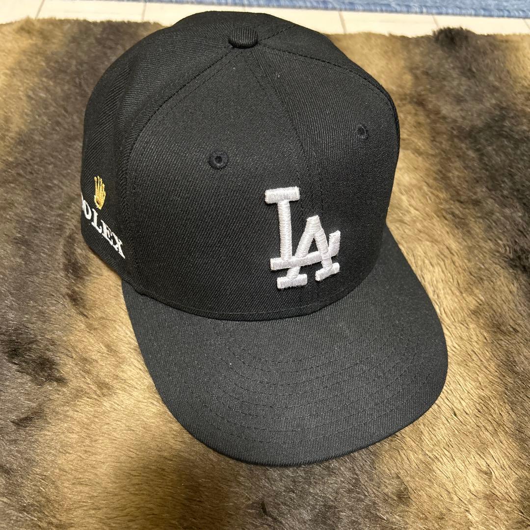 ロレックス×ニューエラ　ドジャースキャップ　ブラック　限定生産
