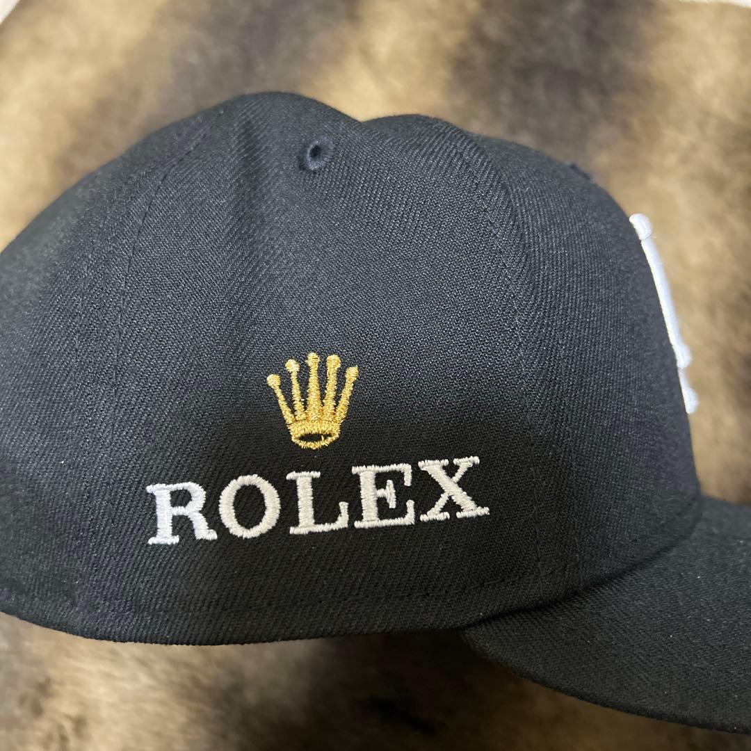 ロレックス×ニューエラ　ドジャースキャップ　ブラック　限定生産