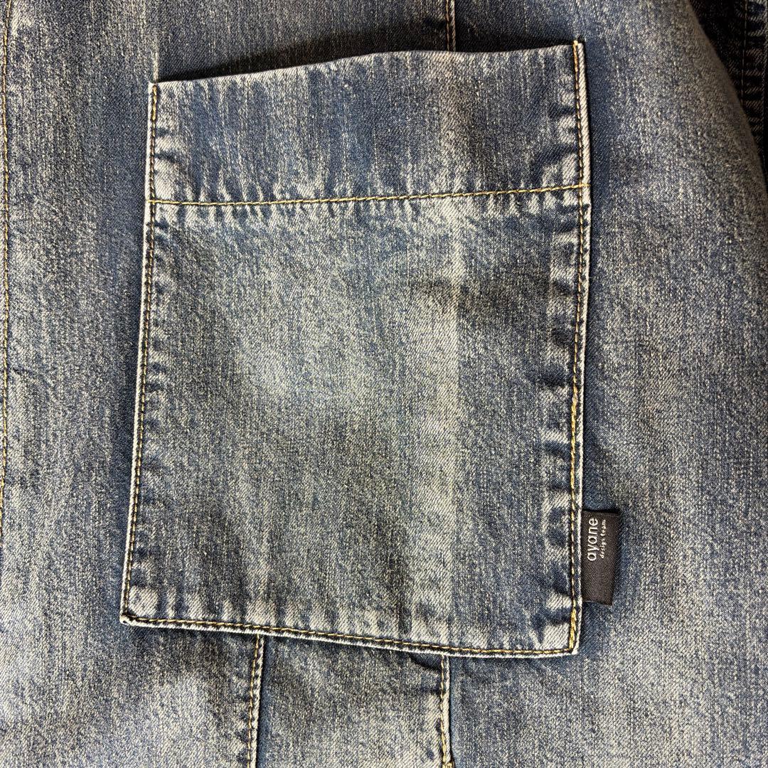 アヤン　ayane Vネック裏キルトダンガリージャケット