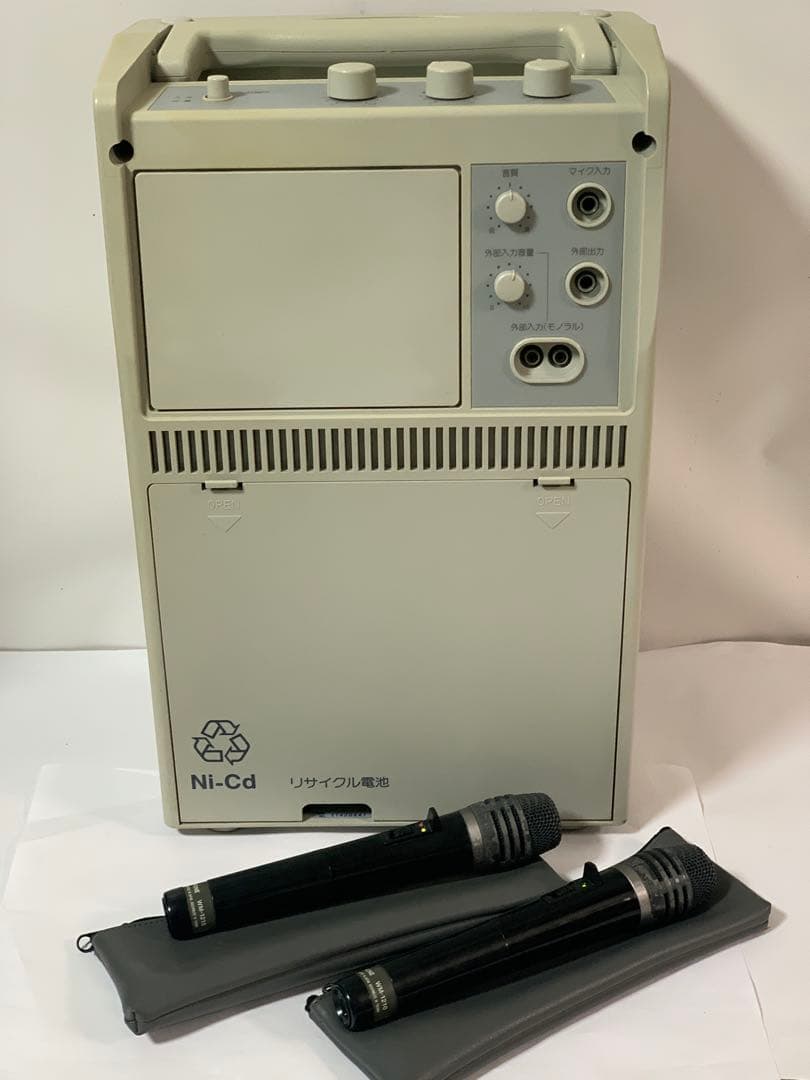 TOA ワイヤレスアンプ WA-1702 マイク2本付き 動作確認済み