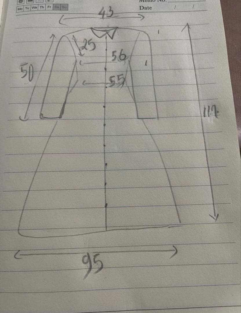 着物リメイクシャツワンピース　ネイビー　大島紬　新品