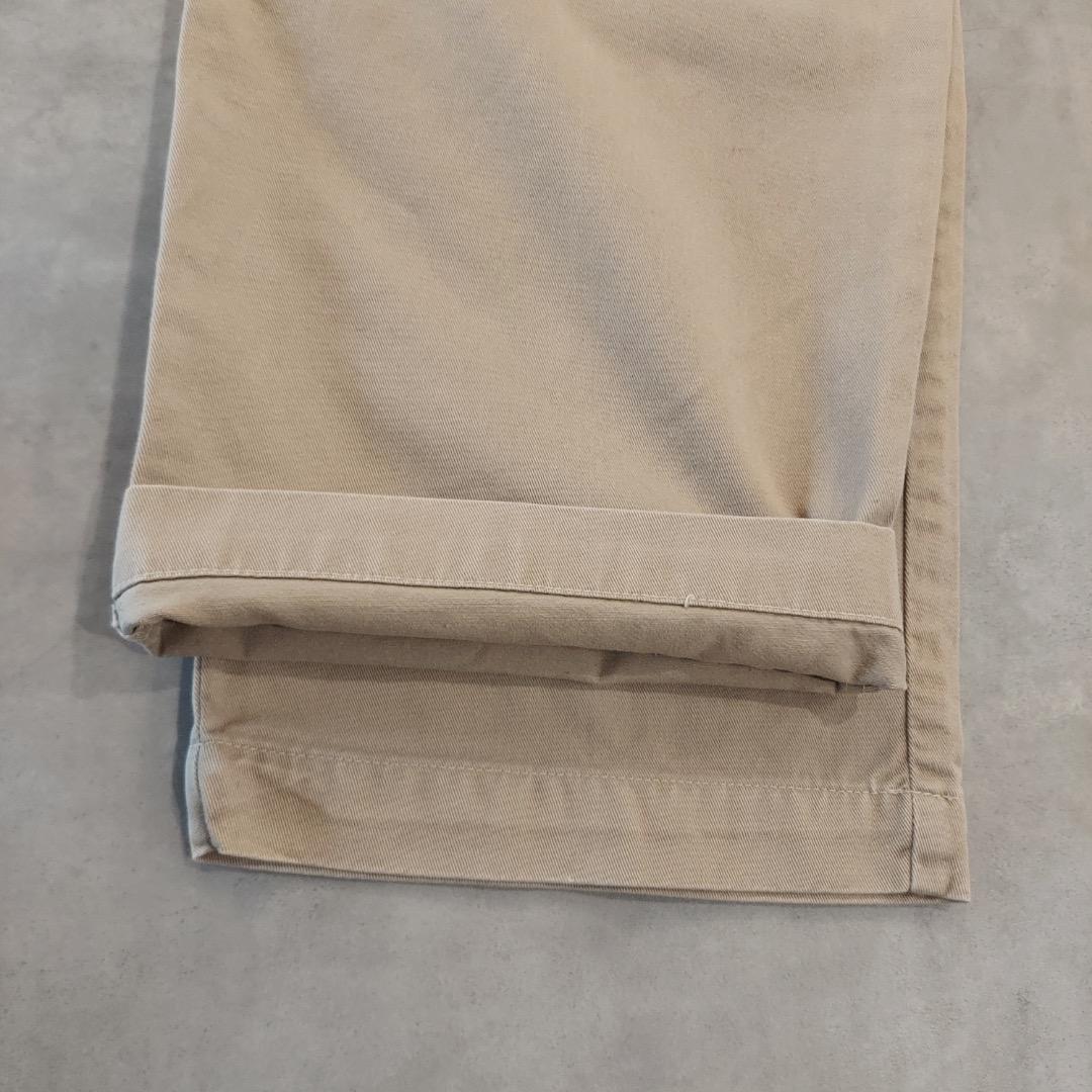 ポロ ラルフローレン W36 ポロチノ 90s USA製 ベージュ 16701
