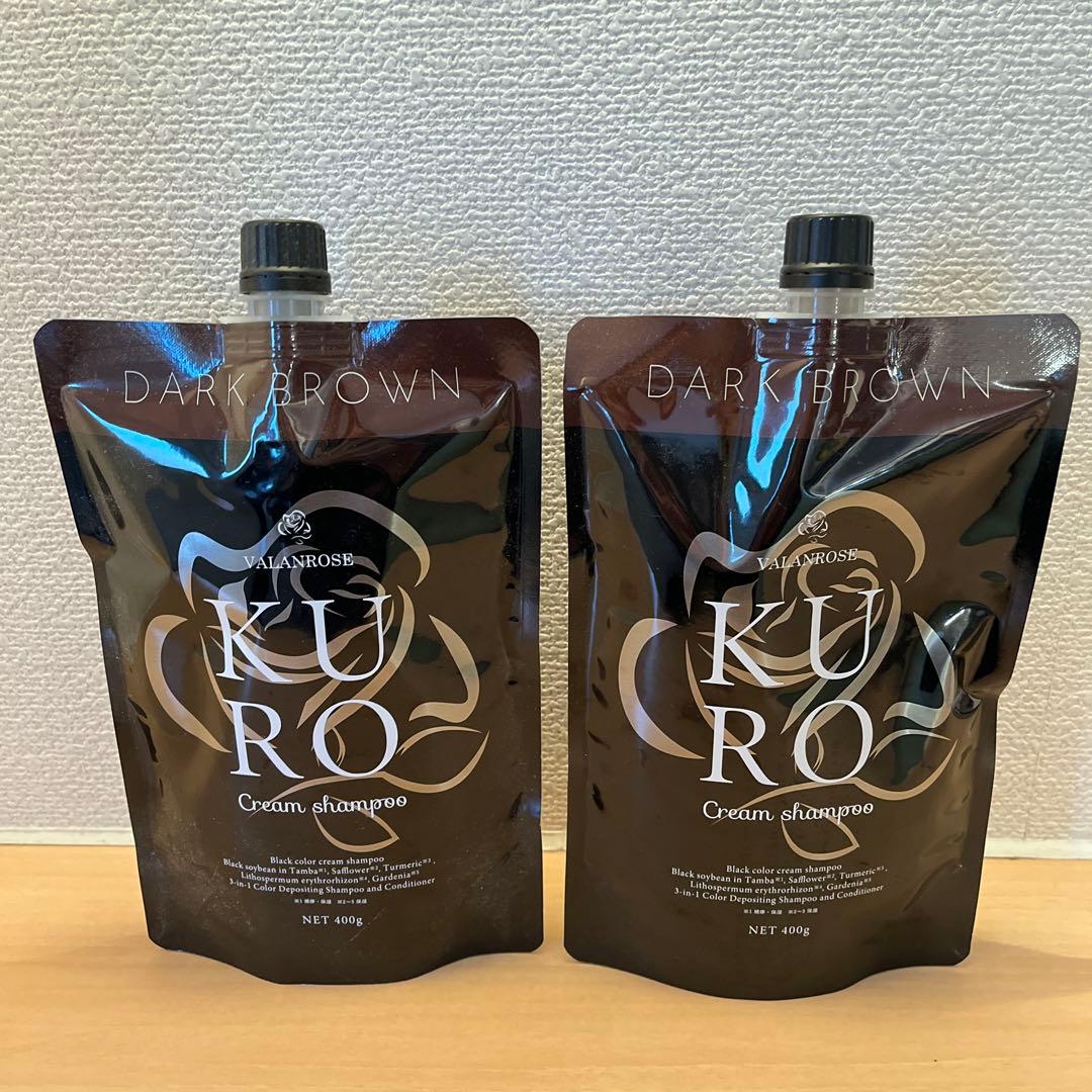 VRクロクリームシャンプ- ダークブラウン400g✖️2本