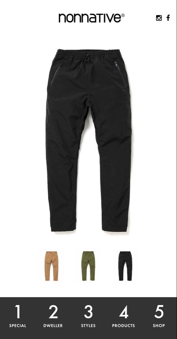 nonnative SOLDIER EASY PANTS サイズ1