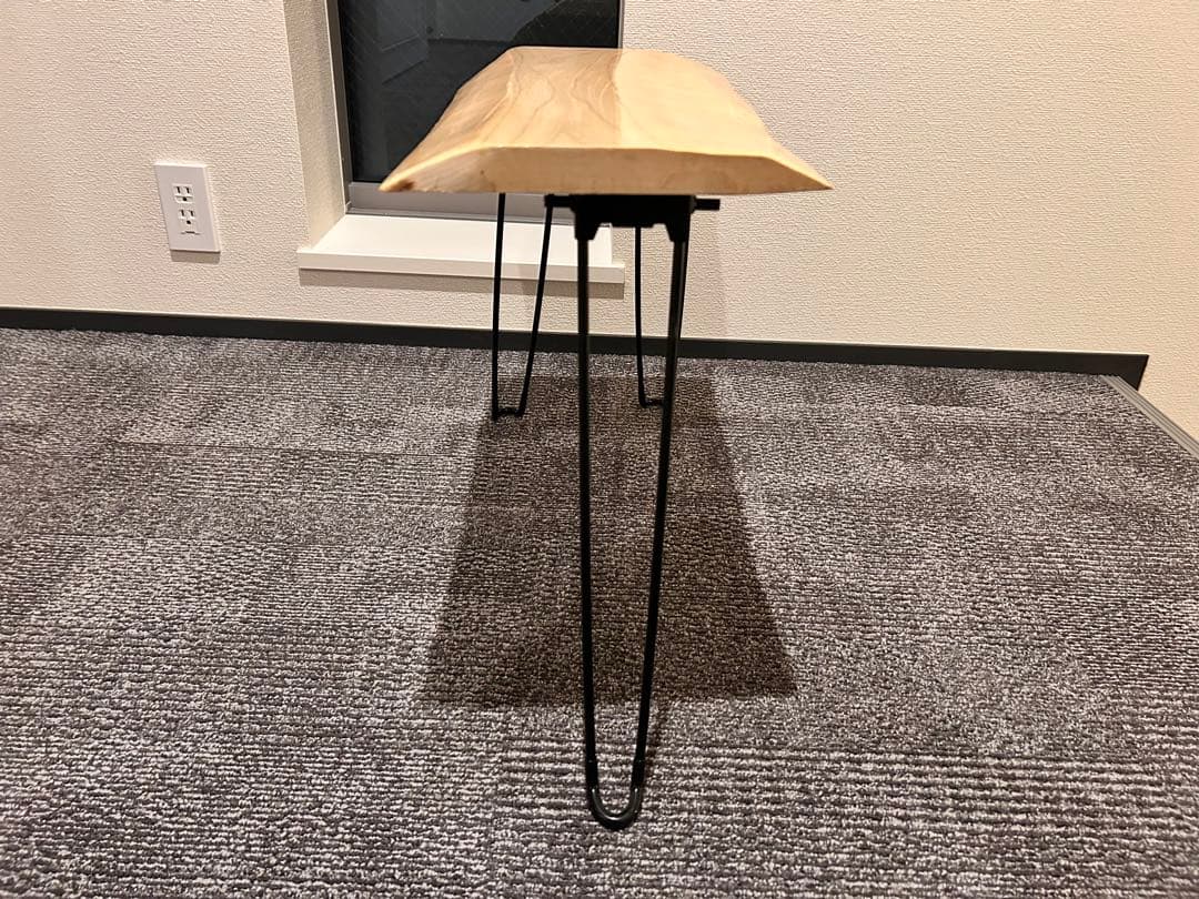 国産栓の木　折りたたみ机　一枚板　ハンドメイド