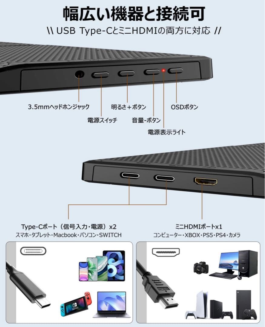 【新品】モバイルモニター ディスプレイ 15.6インチ　1920*1080