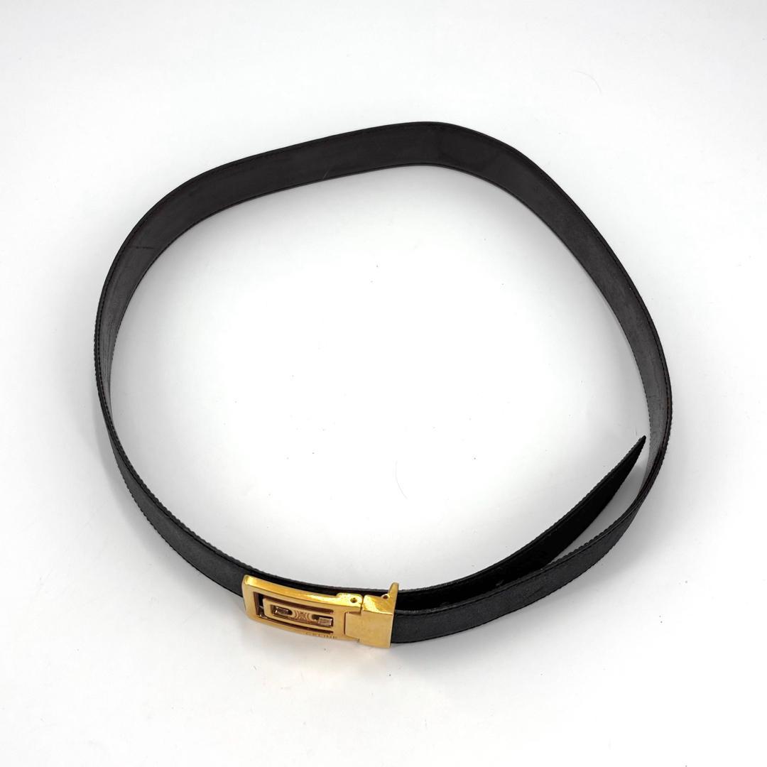 美品 CELINE セリーヌ レザーベルト トリオンフ ブラック