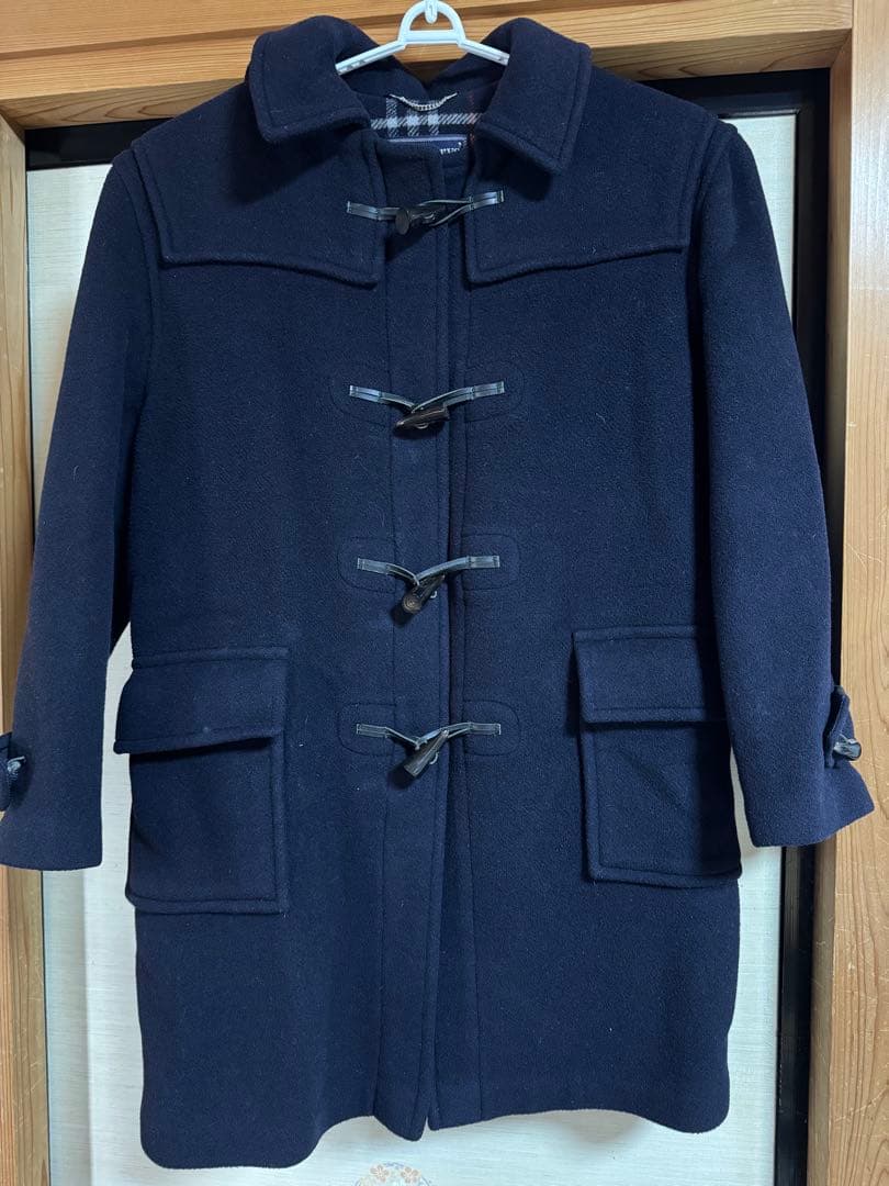 と*中様 希少　BURBERRYバーバリー　ダッフルコート ノバチェック 英国製