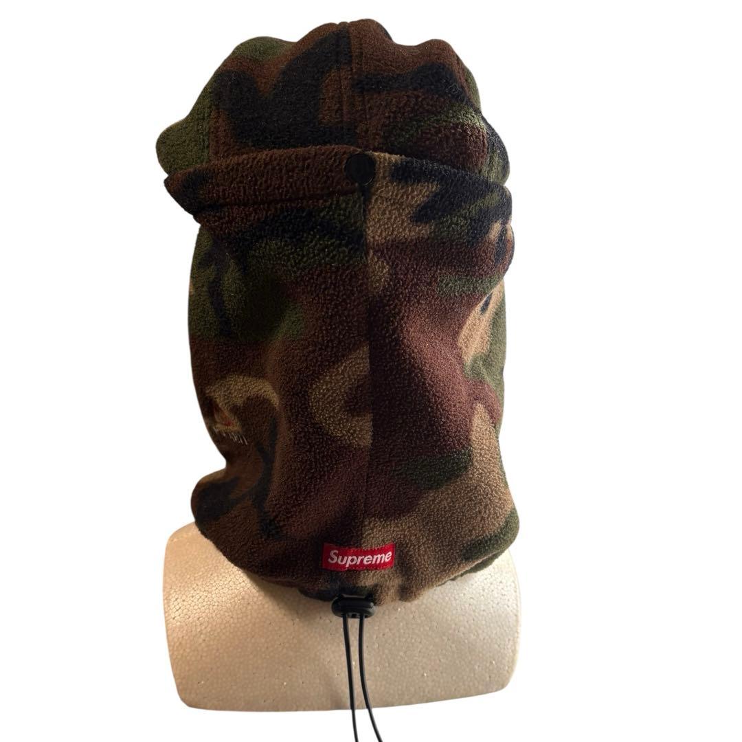 supreme カモフラ フリースキャップ