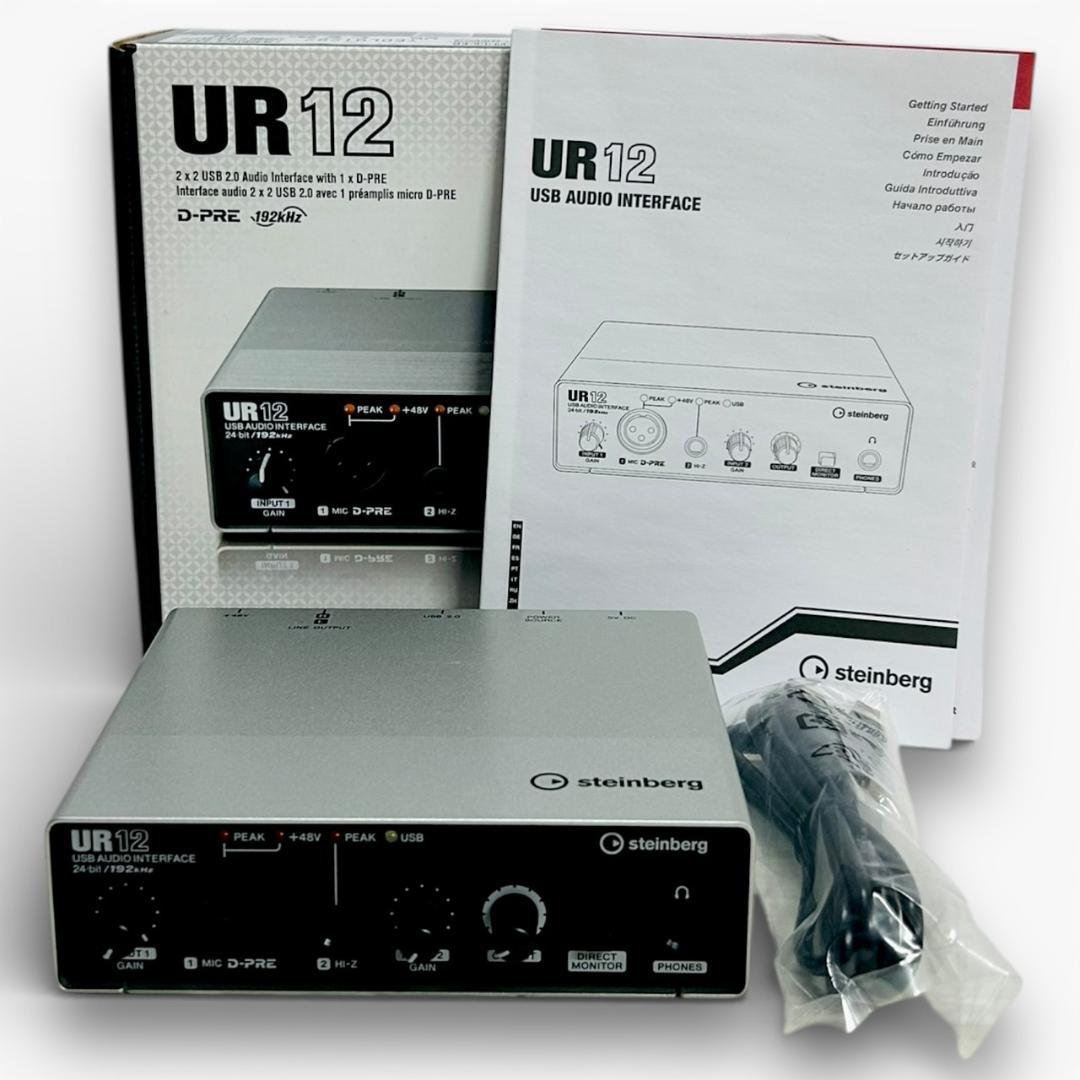 ★未使用品★極美品 Steinberg UR12 オーディオインターフェース