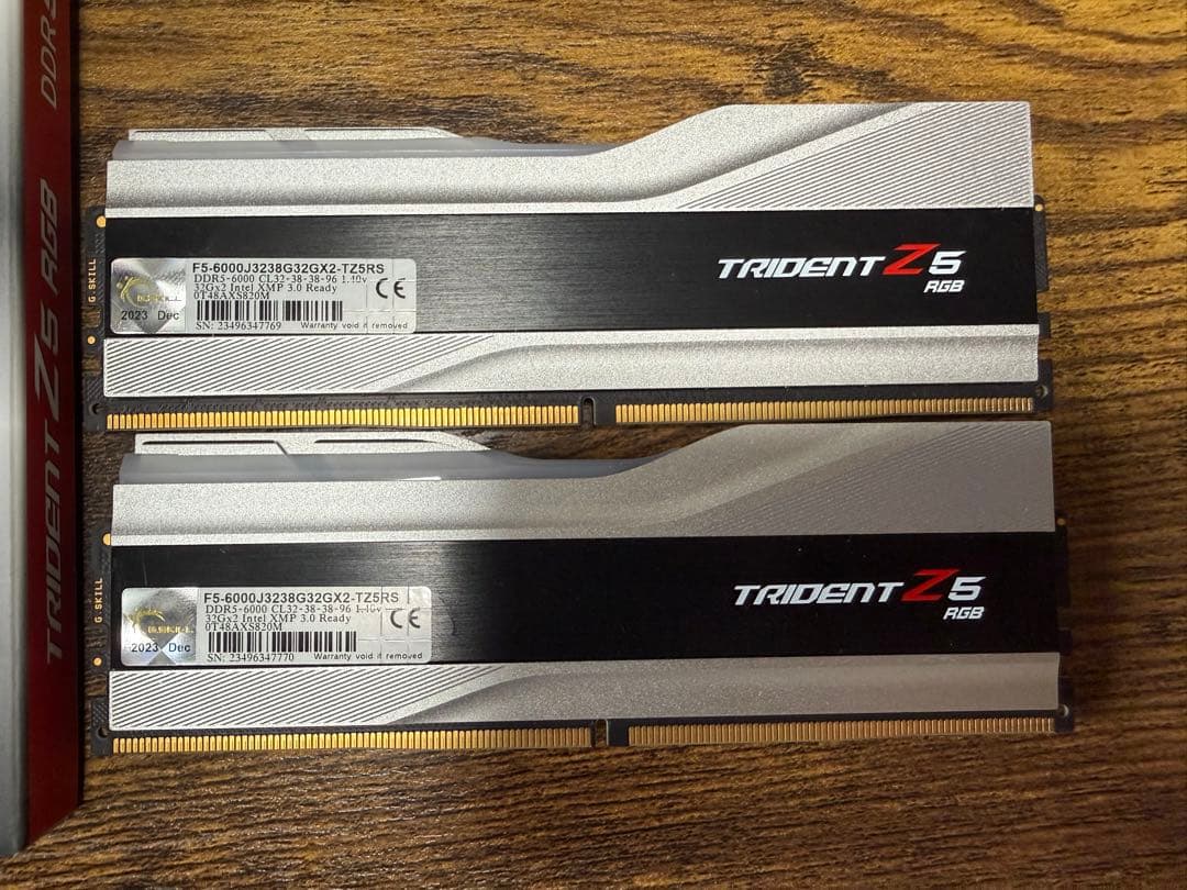 G.SKILL Trident Z5 RGB DDR5 メモリー 32GB×2