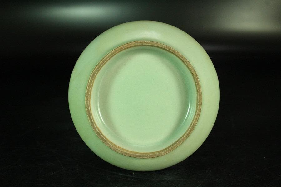 中国美術 青磁 瓶 尺立 茶道具伝来(K-A857)